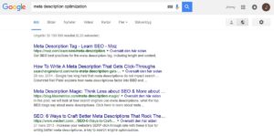Screenshot of word meta description optimization